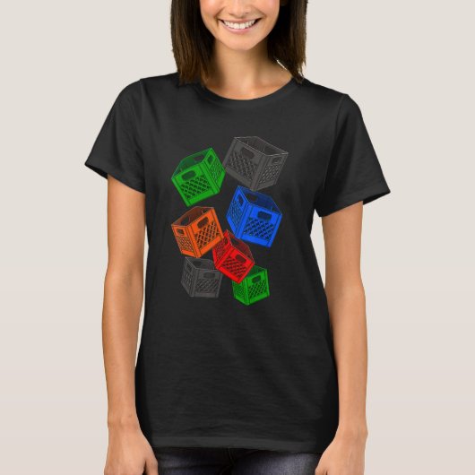 Milk Crate Block Crate Game T - shirts Challenge 3 (Voorkant)