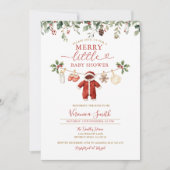 Milk Diaper Clothesline Merry Little Baby Shower Kaart (Voorkant)