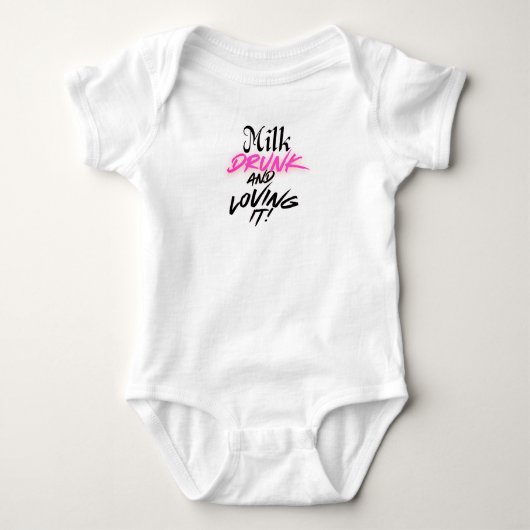 Milk Drink & Loving It – BabyWear Romper (Voorkant)