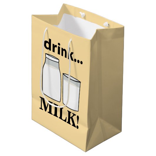 Milk Drink Milk Medium Cadeauzakje (Voorkant Gekanteld)
