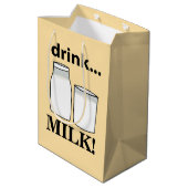 Milk Drink Milk Medium Cadeauzakje (Achterkant Gekanteld)