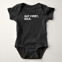 Milk First Baby Jersey Bodysuit