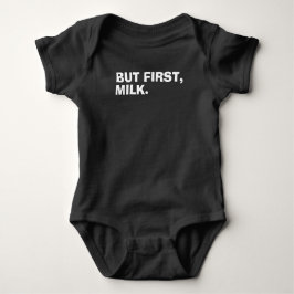 Milk First Baby Jersey Bodysuit
