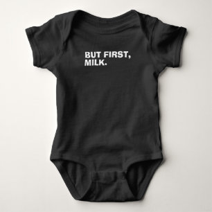 Milk First Baby Jersey Bodysuit