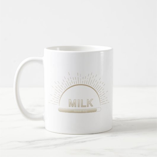 Milk Good Day Neutral Minimal Mug Koffiemok (Links)