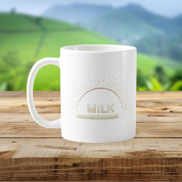 Milk Good Day Neutral Minimal Mug Koffiemok