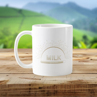 Milk Good Day Neutral Minimal Mug Koffiemok