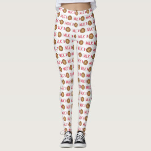 Milk Jug Chocolate Chip Cookies Snack Food Foodie Leggings