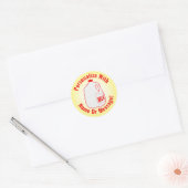 Milk Jug Classic Round Sticker (Envelop)