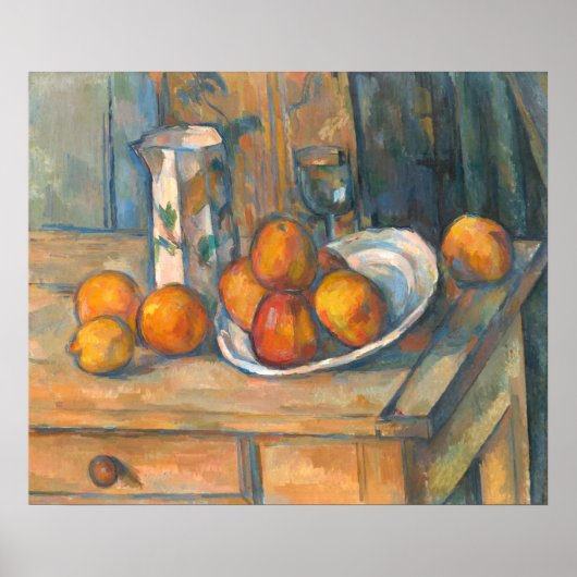 Milk Jug en Fruit - Paul Cézanne Fine Art Poster (Voorkant)