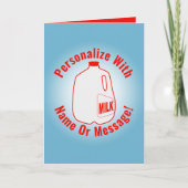 Milk Jug Kaart (Voorkant)