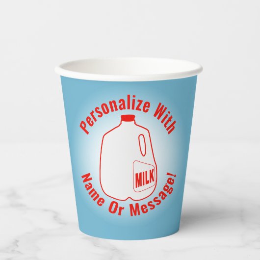 Milk Jug Papieren Bekers (Voorkant)