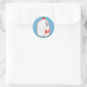 Milk Jug Ronde Sticker (Tas)