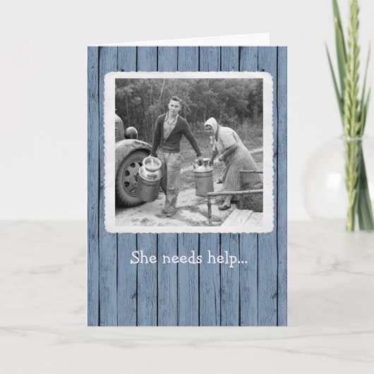 Milk Jugs Birthday Card Bedankkaart (Voorkant)