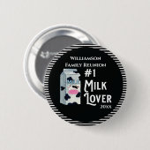 Milk Lover Family Reunion Award Ronde Button 5,7 Cm (Voorkant /achterkant)