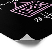 Milk Machine Open 24 Hours Funny Breastfeeding New Poster (Hoek)