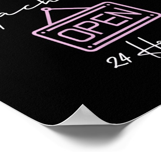 Milk Machine Open 24 Hours Funny Breastfeeding New Poster (Hoek)