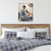 Milk Maid op een roeiboot (door Albert Edelfelt) Canvas Afdruk (Insitu (Slaapkamer))
