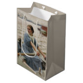 Milk Maid op een roeiboot (door Albert Edelfelt) Medium Cadeauzakje (Voorkant Gekanteld)