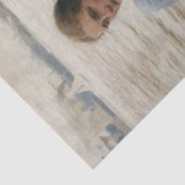 Milk Maid op een roeiboot (door Albert Edelfelt) Tissuepapier (Detail)