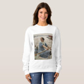 Milk Maid op een roeiboot (door Albert Edelfelt) Trui (Voorkant volledig)