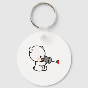Milk Mocha Paar Valentijn Design 1 Sleutelhanger