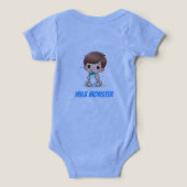 Milk Monster Grappige Baby Body Cute Fles Infan (Design achterkant)