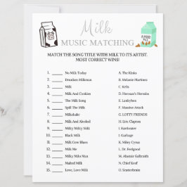 Milk Music Matching Game