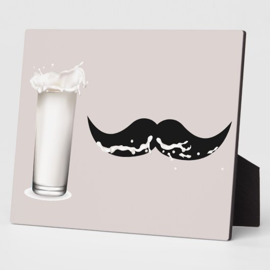 Milk Mustache Creme Fotoplaat (Zijkant)