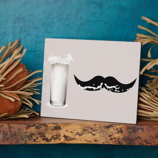 Milk Mustache Creme Fotoplaat (Zijkant)