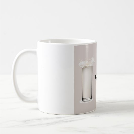 Milk Mustache Creme Koffiemok (Links)