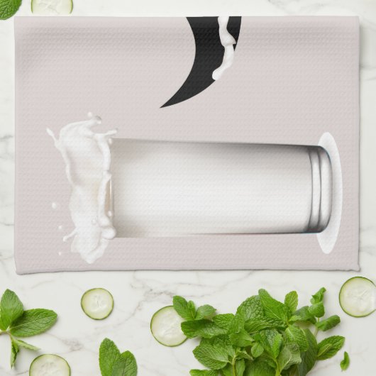 Milk Mustache Creme Theedoek (Gevouwen)