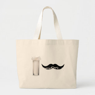 Milk Mustache Grote Tote Bag