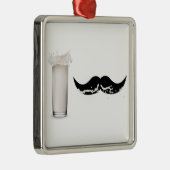 Milk Mustache Metalen Ornament (Rechts)