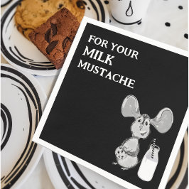 Milk Mustache Mouse First Birthday Servet