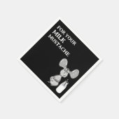 Milk Mustache Mouse First Birthday Servet (Hoek)