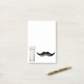 Milk Mustache Post-it® Notes (Op bureau)