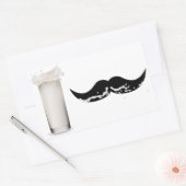 Milk Mustache Rechthoekige Sticker (Envelop)