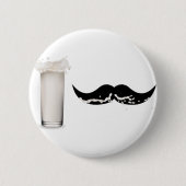 Milk Mustache Ronde Button 5,7 Cm (Voorkant)