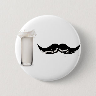 Milk Mustache Ronde Button 5,7 Cm