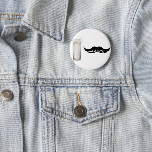 Milk Mustache Ronde Button 5,7 Cm (In situ)