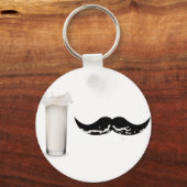Milk Mustache Sleutelhanger (Voorkant)