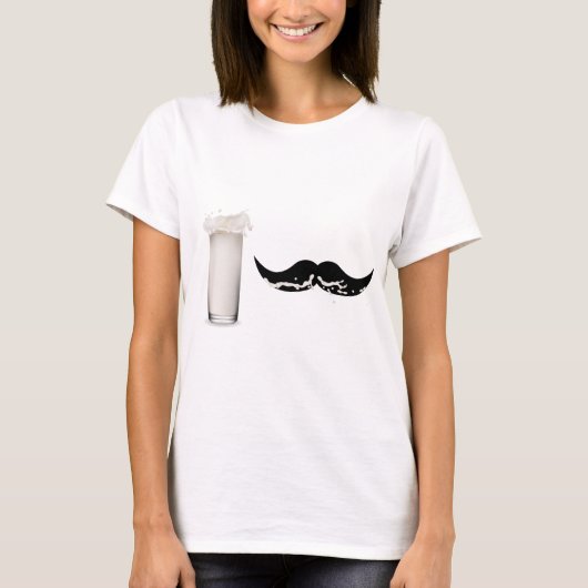 Milk Mustache T-shirt (Voorkant)