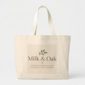 Milk & Oak Tote Tas (Voorkant)