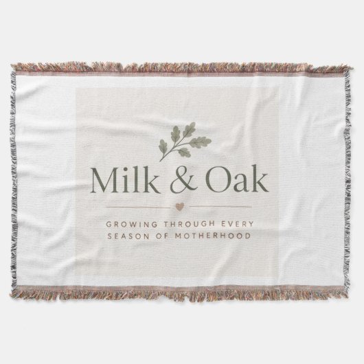 Milk & Oak Werpdeken Deken (Voorkant)
