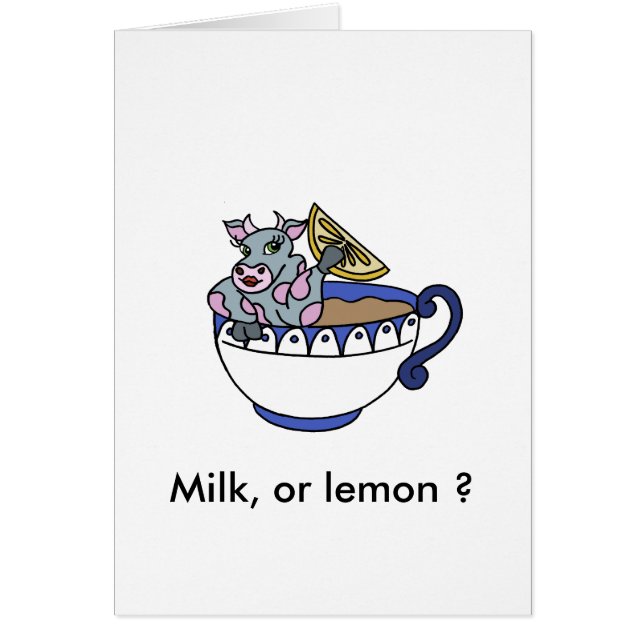Milk, or lemon ? (Voorkant)