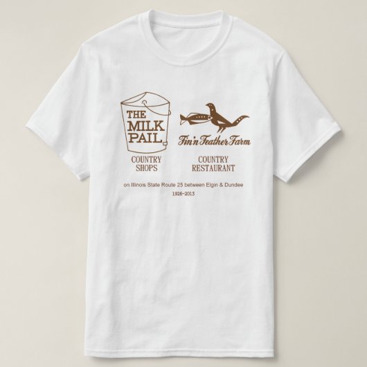 Milk Pail - Fin'n Feather Boerderij, Dundee, Illin T-shirt (Design voorkant)