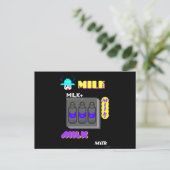 Milk party briefkaart (Staand voorkant)