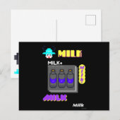 Milk party briefkaart (Voorkant / Achterkant)