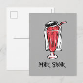 Milk Sheik Briefkaart (Voorkant / Achterkant)